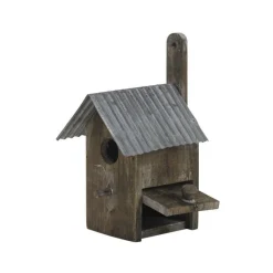 AUBRY GASPARD - Nichoir oiseau bois et zinc (lot de 2)
