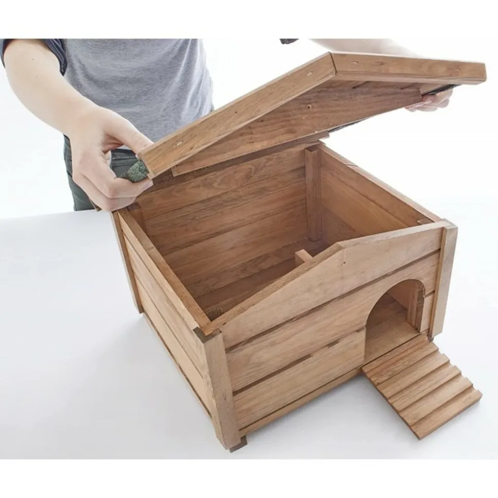 BB LOISIR - Abri cabane mangeoire hérisson refuge éxtérieur robuste en bois massif de haute qualité hibernation hiver"323 ruby"