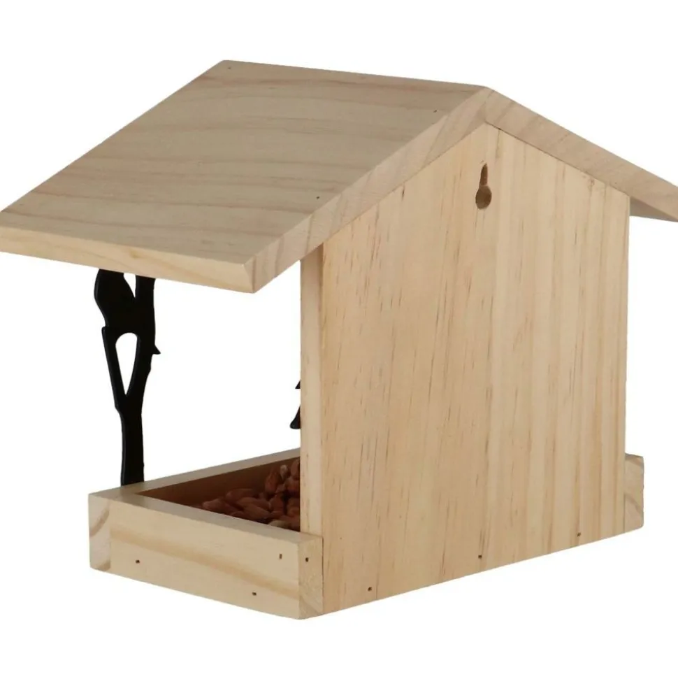 BEST FOR BIRDS - Mangeoire murale en pin et fer