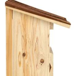 BEST FOR BIRDS - Nichoir pour oiseaux avec toît en écorce rouge gorge