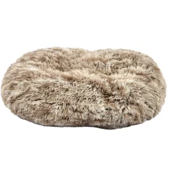 BOBBY - Coussin pour chien oval ''Poilu'' bicolore 103x72cm