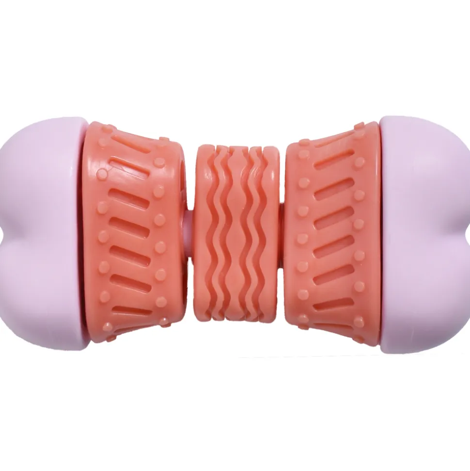 BOBBY - Jouet pour chien cubitus corail H.14,5cm