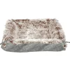 BOBBY - Matelas Multirelax ''Poilu''pour chien 2 en 1 Gris S
