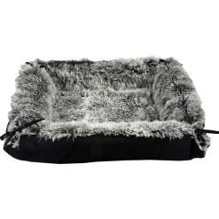 BOBBY - Matelas Multirelax ''Poilu''pour chien 2 en 1 Noir S