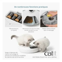 CATIT - Catit - distributeur automatique pixi smart avec 6 repas (nourriture humide)
