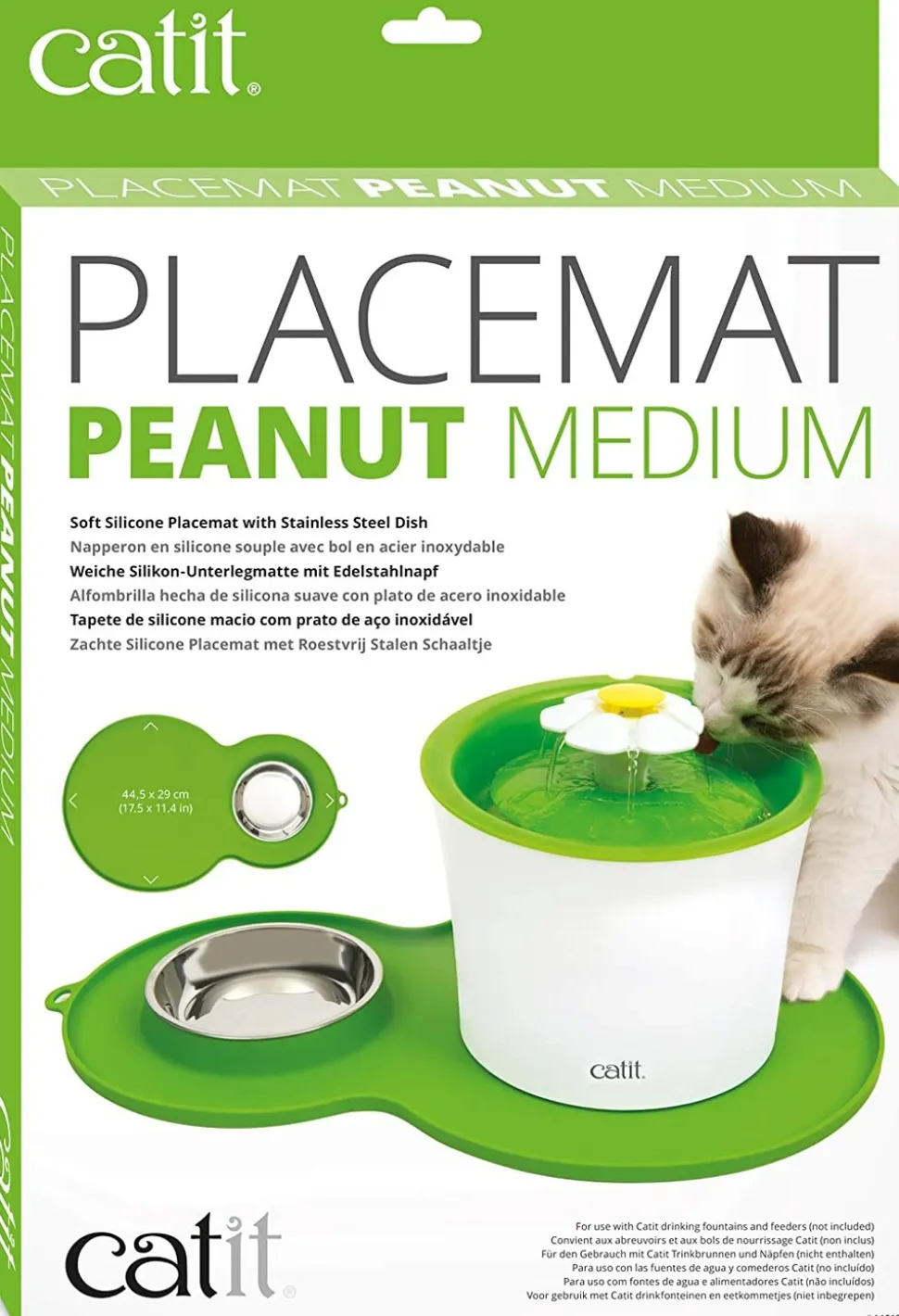 CATIT - Catit set de table peanut vert taille m