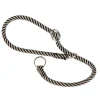 Collier semi-étranglé pour chiens sport extreme cs8/50, longe en nylon robuste, ajustable, marron-noir