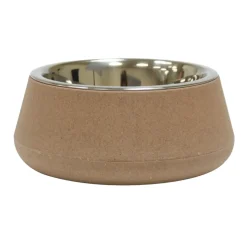 CROCI - Gamelle Tierra Bamboo beige pour chien 472ml