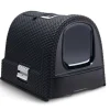 CURVER - Curver bac a litiere pour chats 51x38,5x39,5 cm anthracite