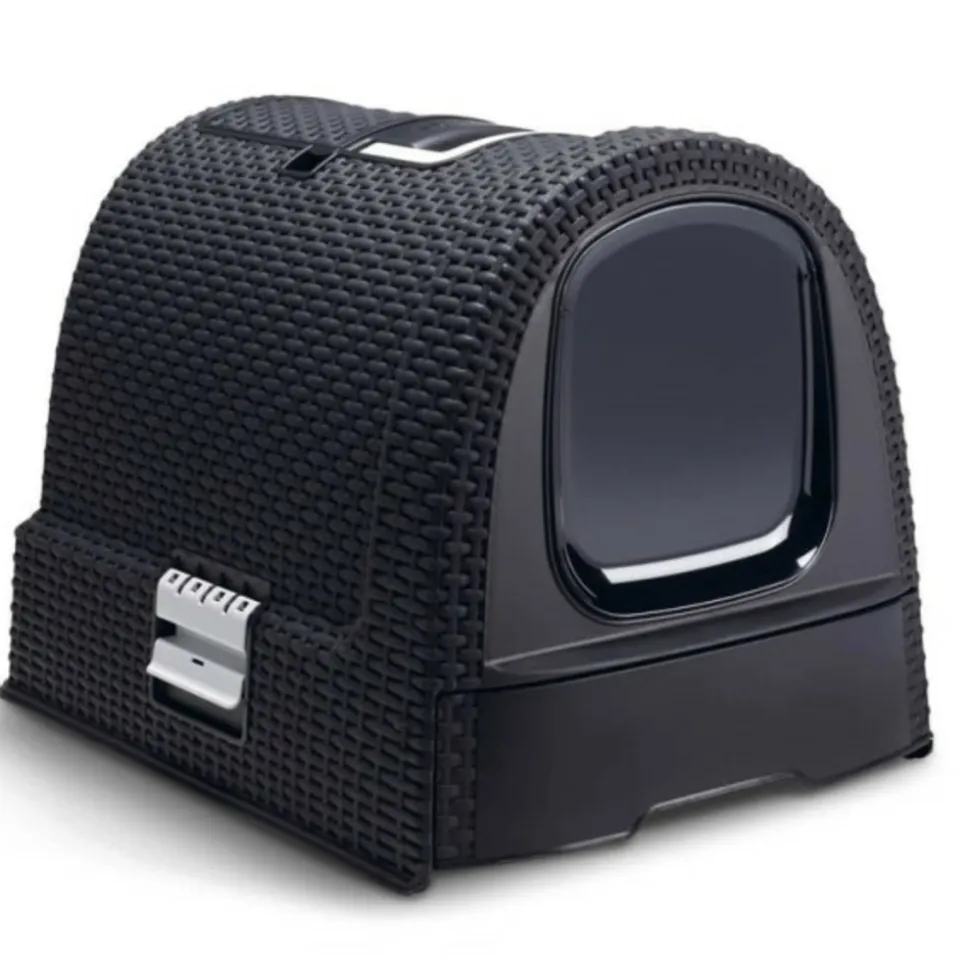 CURVER - Curver bac a litiere pour chats 51x38,5x39,5 cm anthracite