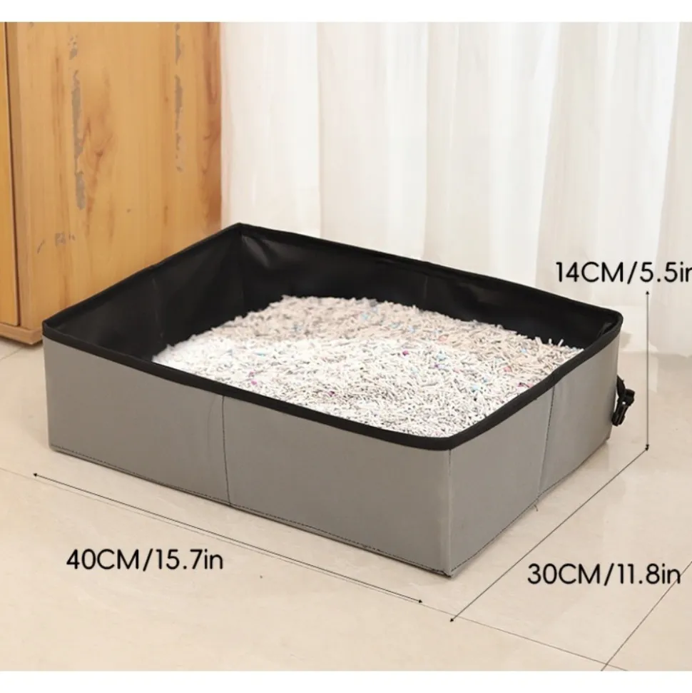 DOWNYPAWS - Bac à litière pour chat portable