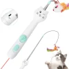 DOWNYPAWS - Baguette rétractable pour chat avec laser