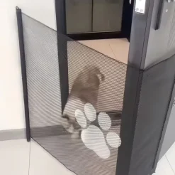 DOWNYPAWS - Barrière de protection pliable et portable: filet d'isolement sécuritaire pour chats et chiens