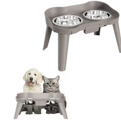 DOWNYPAWS - Bol en acier inoxydable pour chat et chien