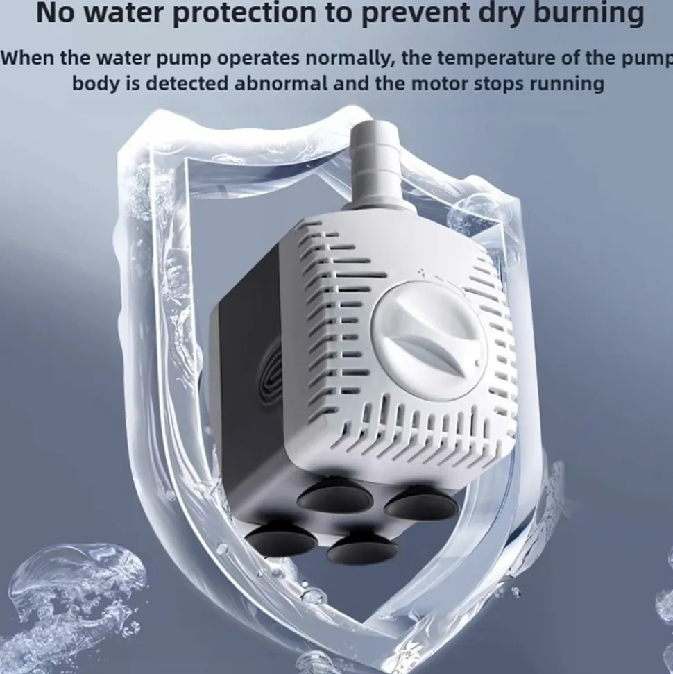 DOWNYPAWS - Bomba acuario 15w ultra silenciosa ajustable sumergible