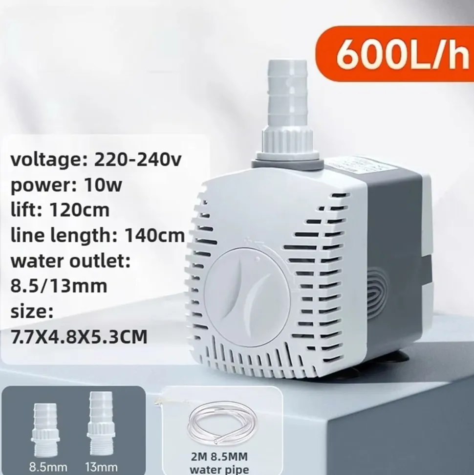 DOWNYPAWS - Bomba acuario 10w ultra silenciosa ajustable sumergible