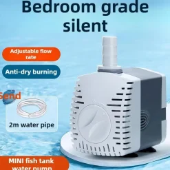 DOWNYPAWS - Bomba acuario 10w ultra silenciosa ajustable sumergible