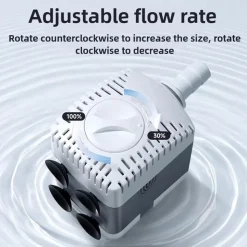 DOWNYPAWS - Bomba acuario 10w ultra silenciosa ajustable sumergible