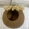 DOWNYPAWS - Boîte d'oiseau en coque de noix de coco pour la reproduction et la décoration type à vis