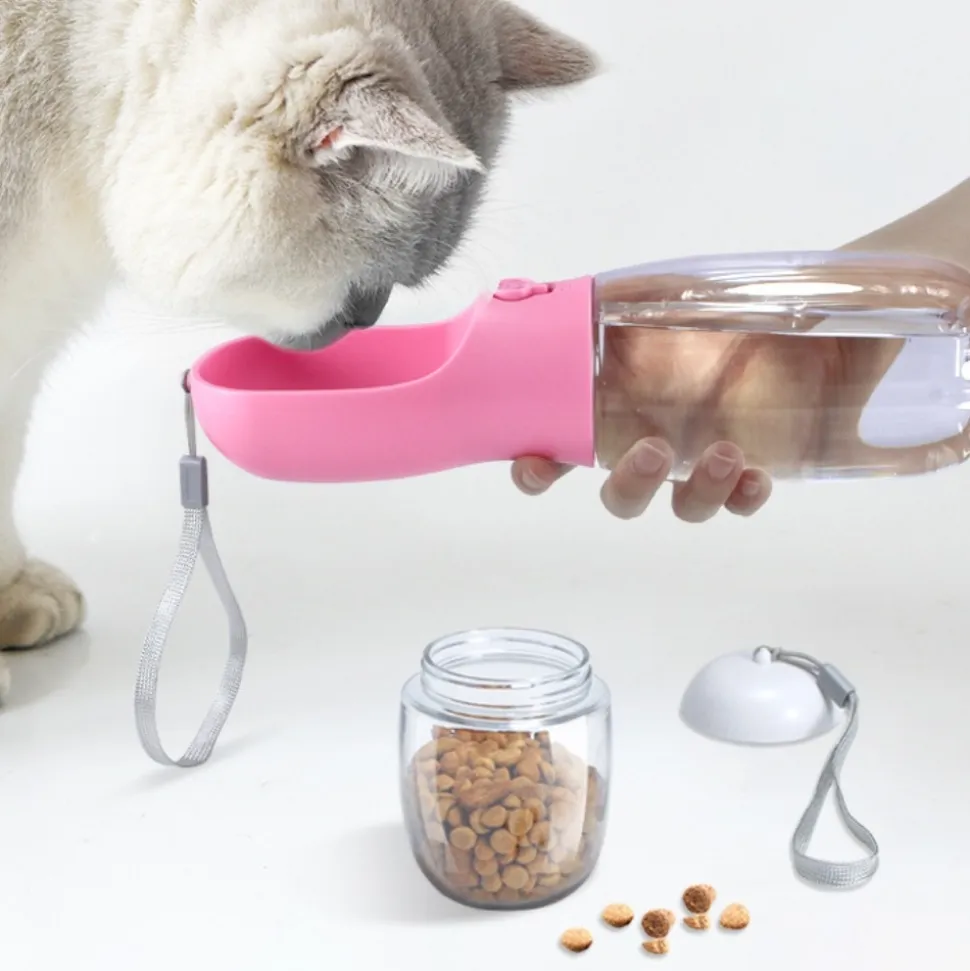 DOWNYPAWS - Bouteille d'eau portable pour chat et chien 550ml