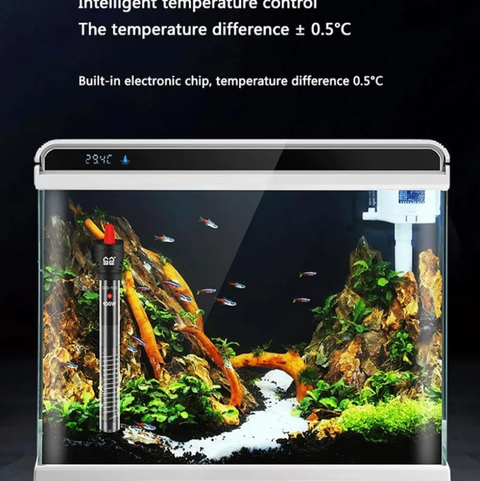 DOWNYPAWS - Bâton chauffant thermostat 100w pour poisson
