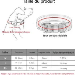 DOWNYPAWS - Collier de chien tactiqu