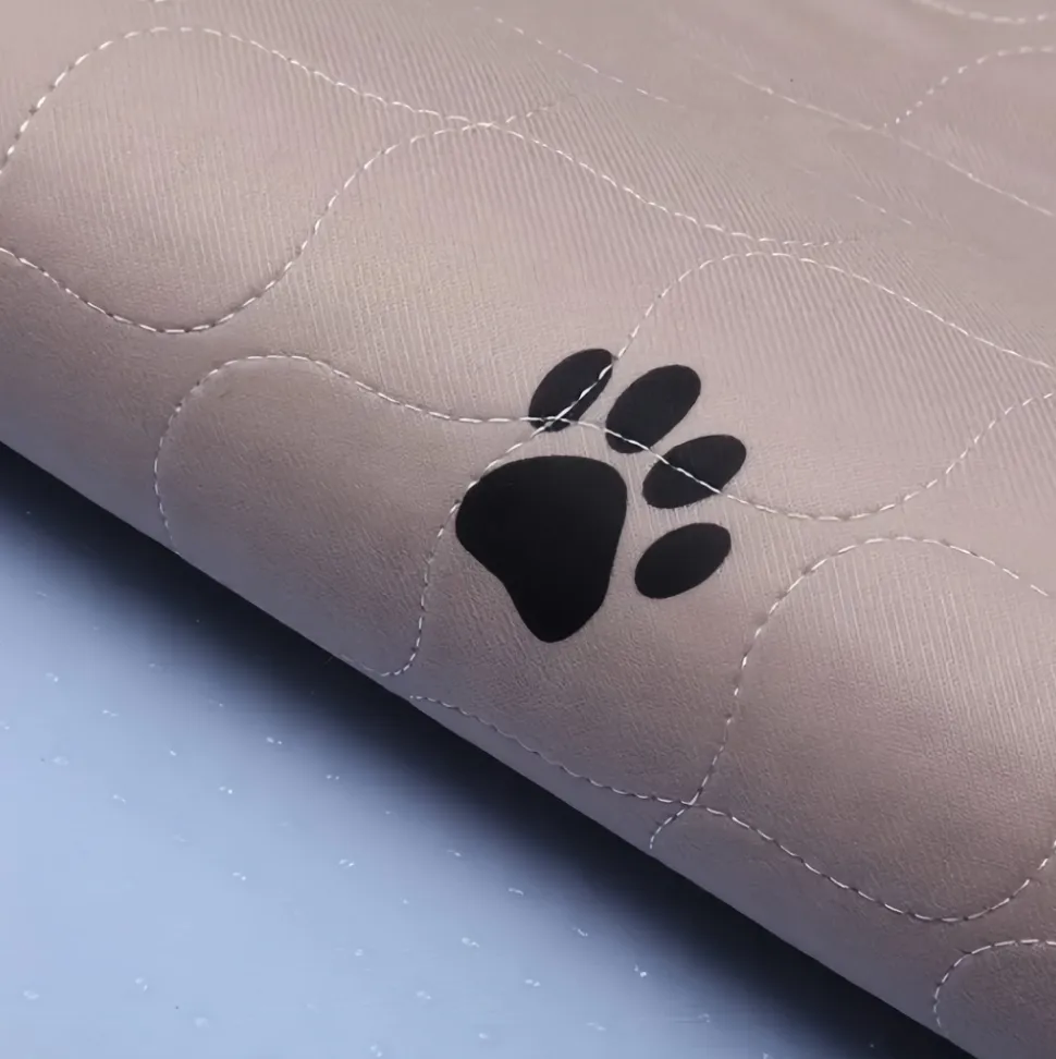DOWNYPAWS - Coussinet urinaire pour chien:4 couches en polyester souple anti-fuite réutilisable grand format lavable 70cm x 100cm