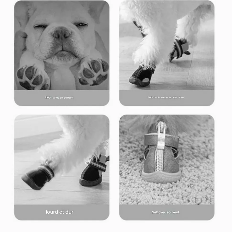 DOWNYPAWS - Couvoirs à pied d'animaux jetables, non tissés et anti - glissants taille s downypaws