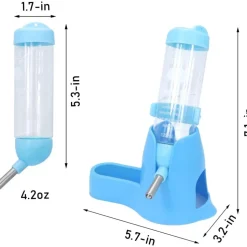 DOWNYPAWS - Distributeur automatique d'eau - 3 en 1 avec socle pour petits animaux