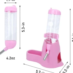 DOWNYPAWS - Distributeur automatique d'eau - 3 en 1 avec socle pour petits animaux