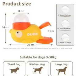 DOWNYPAWS - Distributeur automatique de nourriture pour chien : jouet interactif pour dresseur actionné par un bouton