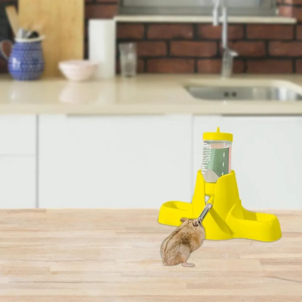 DOWNYPAWS - Distributeur d'eau - 80ml avec support biberon pour petits animaux