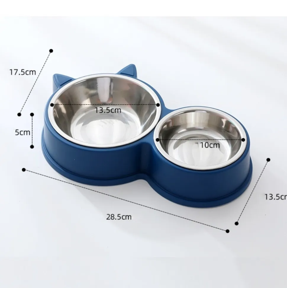 DOWNYPAWS - Double gamelle pour chat
