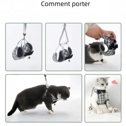 DOWNYPAWS - Ensemble de laisse pour chat s