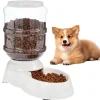 DOWNYPAWS - Fdistributeur automatique pour chiens et chats-gris 32*18*30cm