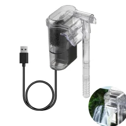 DOWNYPAWS - Filtre cascade usb silencieux & réglable pour aquarium