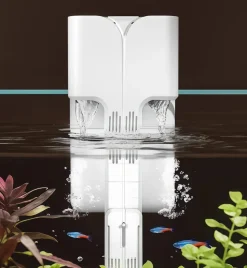 DOWNYPAWS - Filtre pour aquarium: générateur d'oxygène pompe de circulation et petite cascade en un - filtre mural pour purification de l'eau