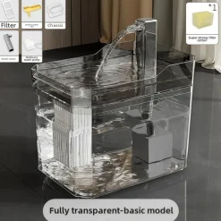 DOWNYPAWS - Fontaine à eau automatique pour chat bol d'alimentation fournitures animaux