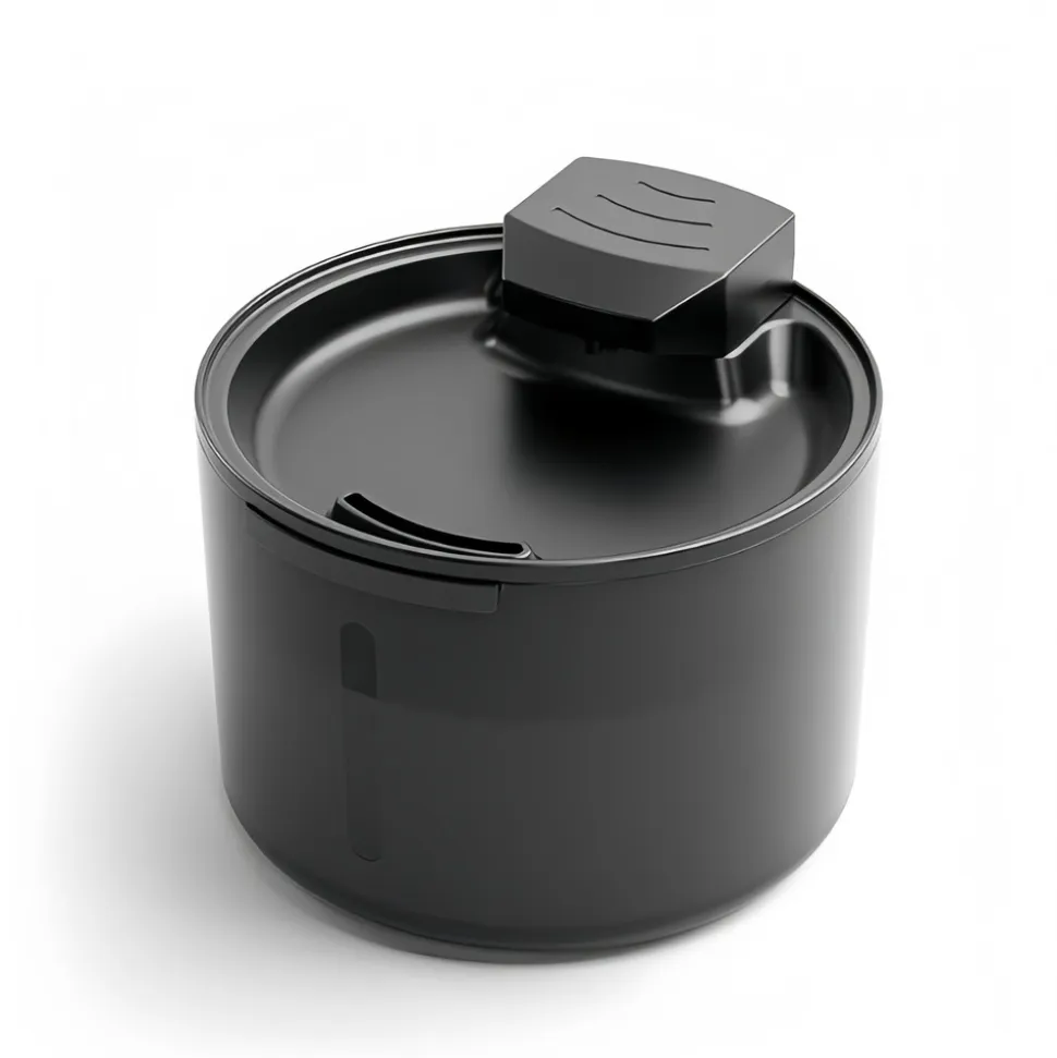 DOWNYPAWS - Fontaine à eau pour chat : en acier inoxydable filtre automatique grande capacité de circulation d'eau