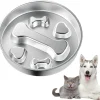 DOWNYPAWS - Gamelle anti-glouton pour chien - inox antidérapant