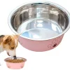 DOWNYPAWS - Gamelle en acier inoxydable pour chien et chat
