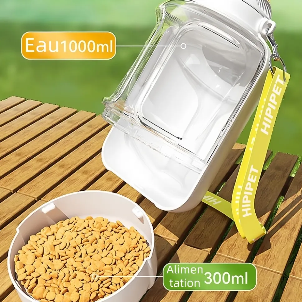 DOWNYPAWS - Gourde pour chien avec nourriture