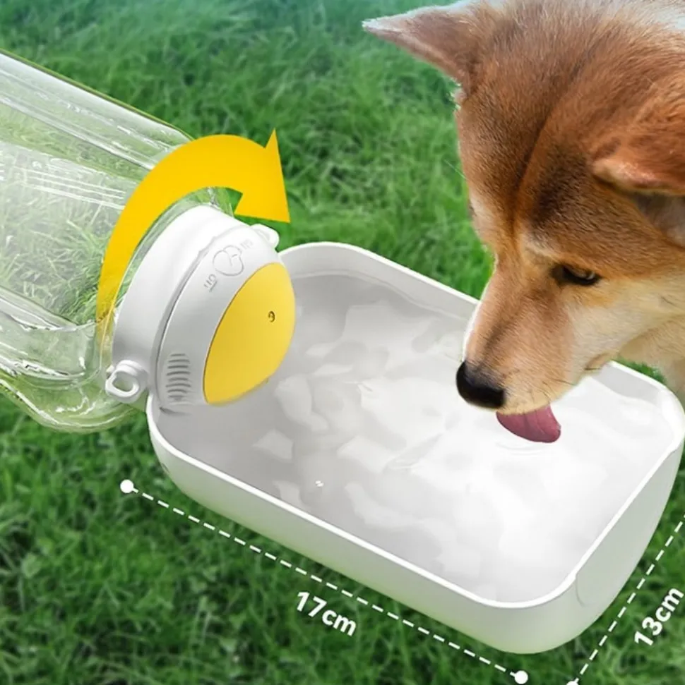 DOWNYPAWS - Gourde pour chien avec nourriture
