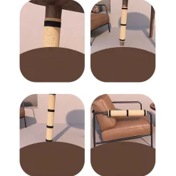 DOWNYPAWS - Griffoir, tapis protecteur à gratter 25×50 cm. Pour chats.
