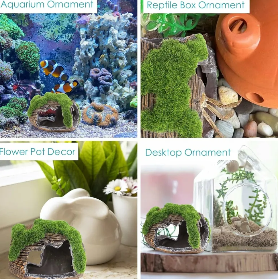 DOWNYPAWS - Grotte décorative mousse pour aquarium m