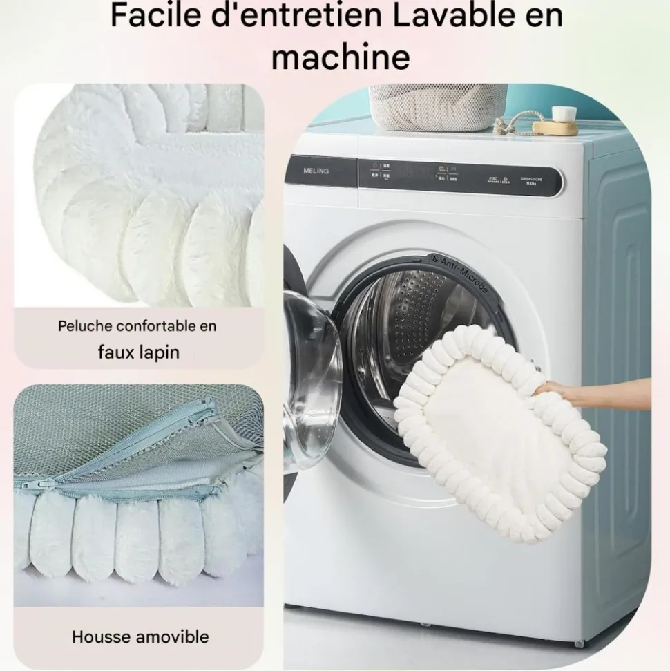 DOWNYPAWS - Hamac chat fenêtre 52*30cm peluche-peut supporter des animaux pesant 20 kg-gris