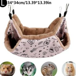 DOWNYPAWS - Hamac 2 étages pour petit animal - jeu & détente