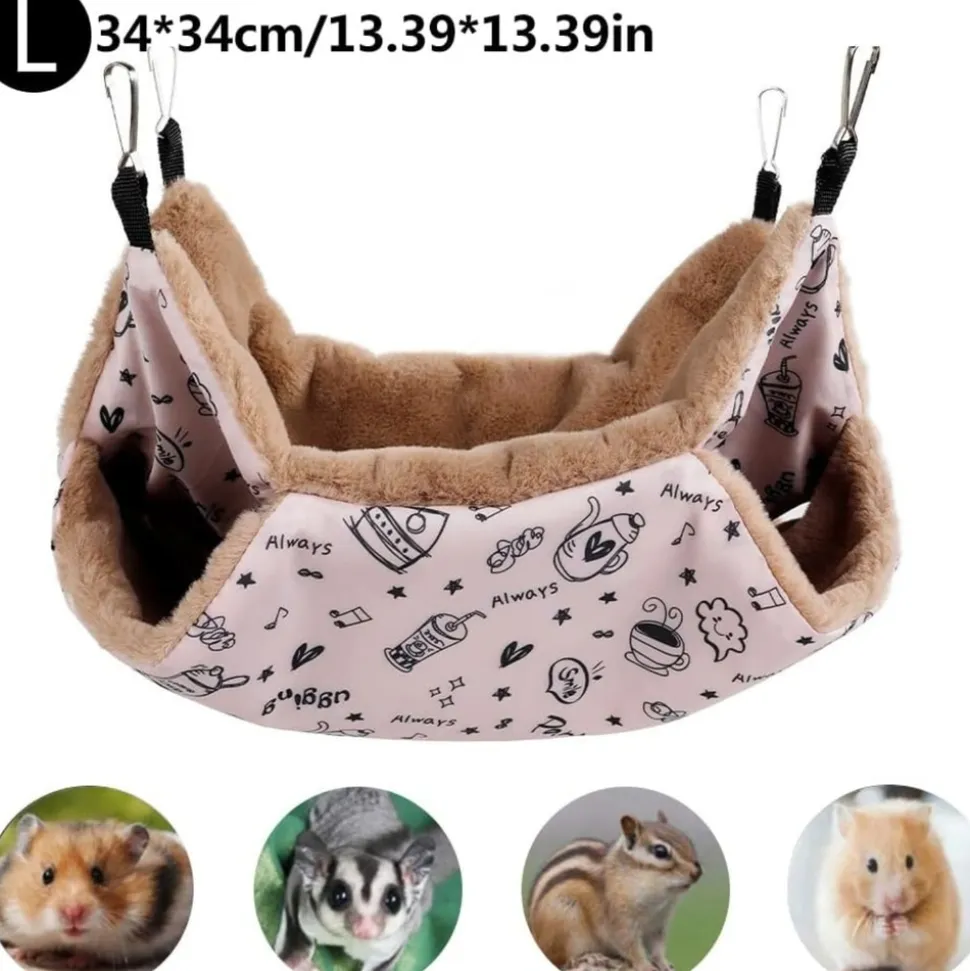 DOWNYPAWS - Hamac 2 étages pour petit animal - jeu & détente
