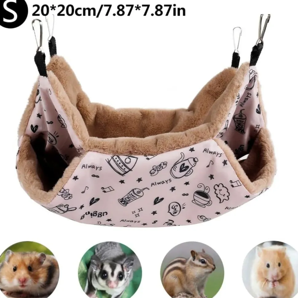 DOWNYPAWS - Hamac 2 étages pour petit animal - jeu & détente