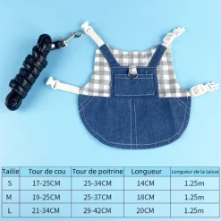 DOWNYPAWS - Harnais pour lapin et chat l